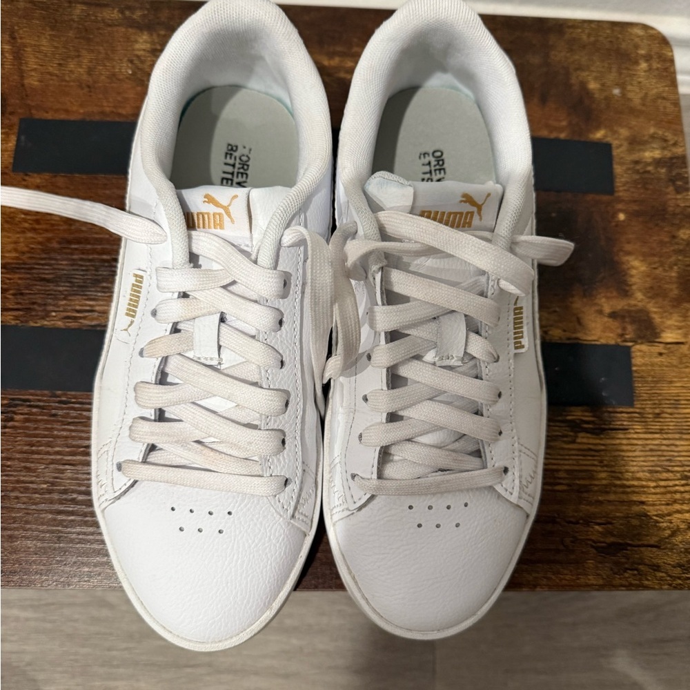 Puma Classic White Lace-Up Sneakers